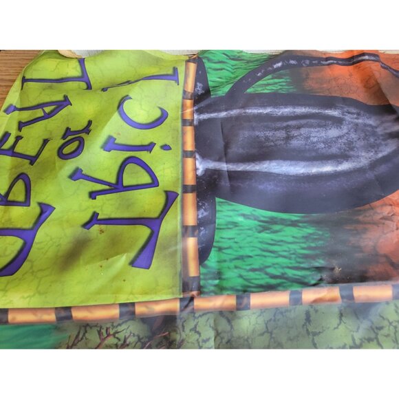 Jetmax ghost flag trick or treat cat witch hanging Halloween home decor - Picture 8 of 9